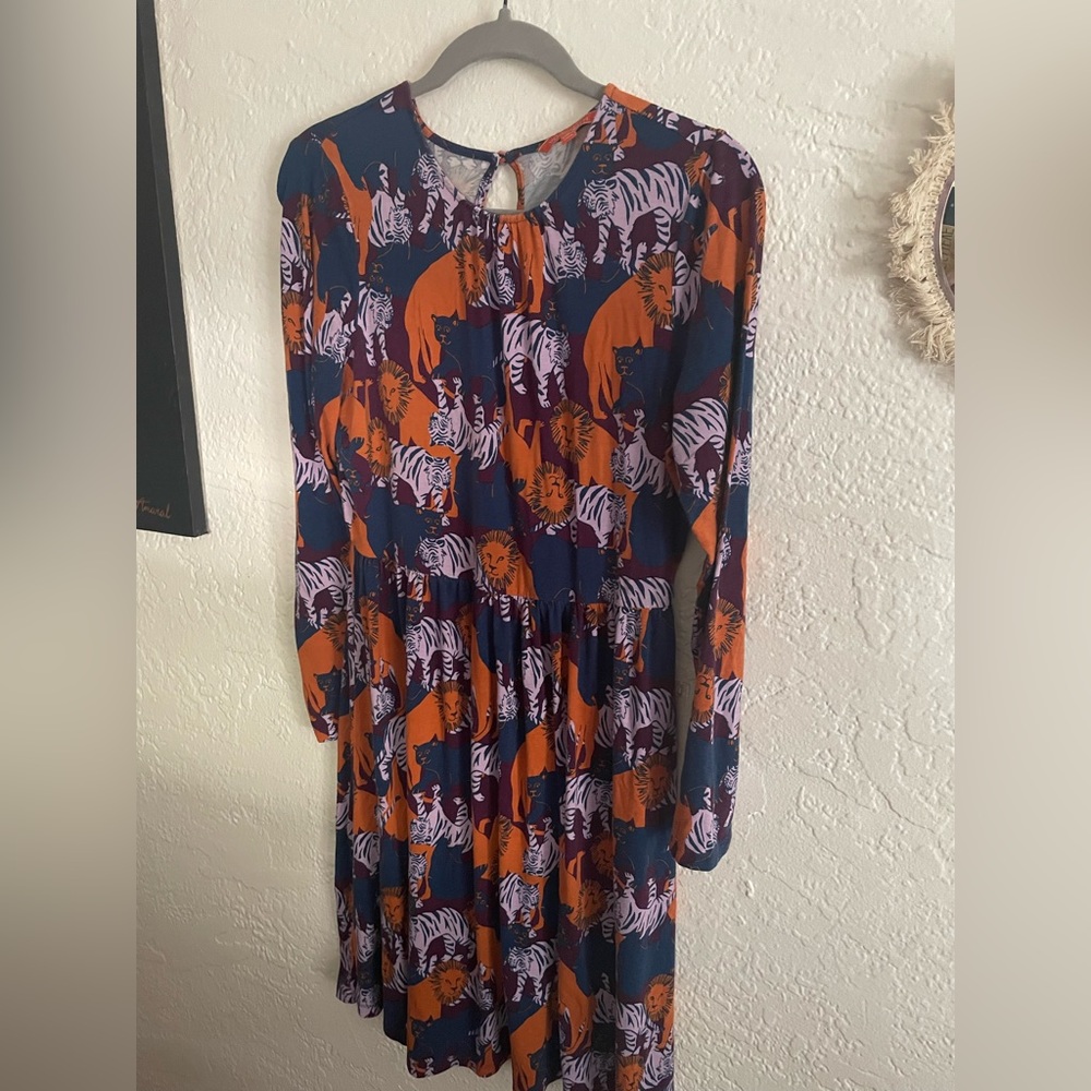ModCloth Big Cats Dress Large